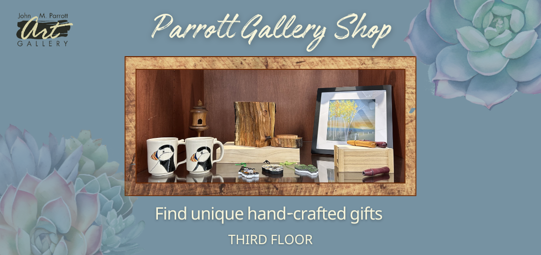 Shop at our Parrott Gallery Shop this summer!